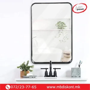 Огледало 70*50см црно ек532-9