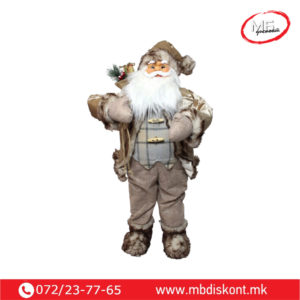 Дедо Мраз плиш златен 40cm