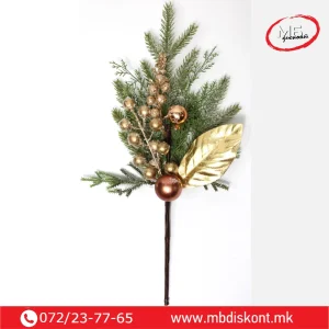 Гранка елка кафе-злато 40см