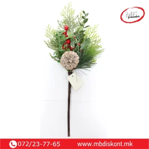 Гранка бобинка шишарка 45см декорација