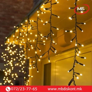 Сијалички завеса В100 × Ш300см 120+30 LED профи