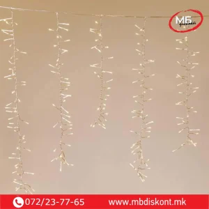 Сијалички завеса гасеница В100×Ш200см 480LED