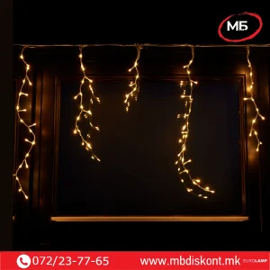 Сијалички завеса В70×Ш600см 200LED